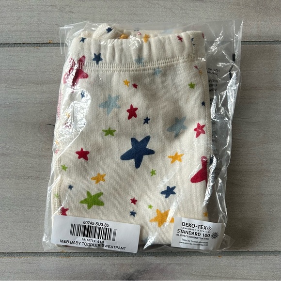 NWT Hanna Andersson Moon & Back Organic Cotton Multi Star Pattern Sweatp… - Picture 4 of 4